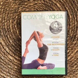 GAIAM Complete Yoga 4 DVD Workout Set - Green and Black